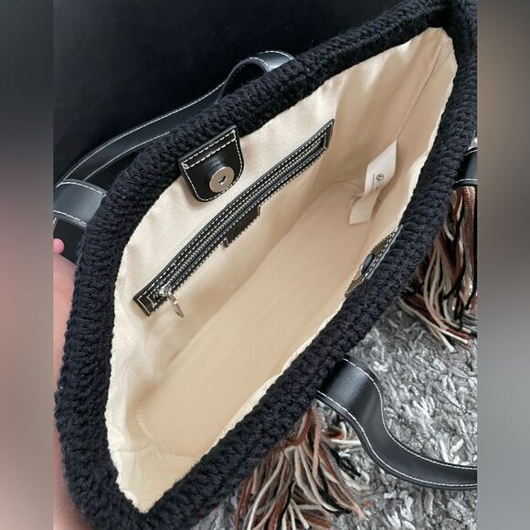 NWT Zara Striped Shopper Bag - Picture 10 of 11